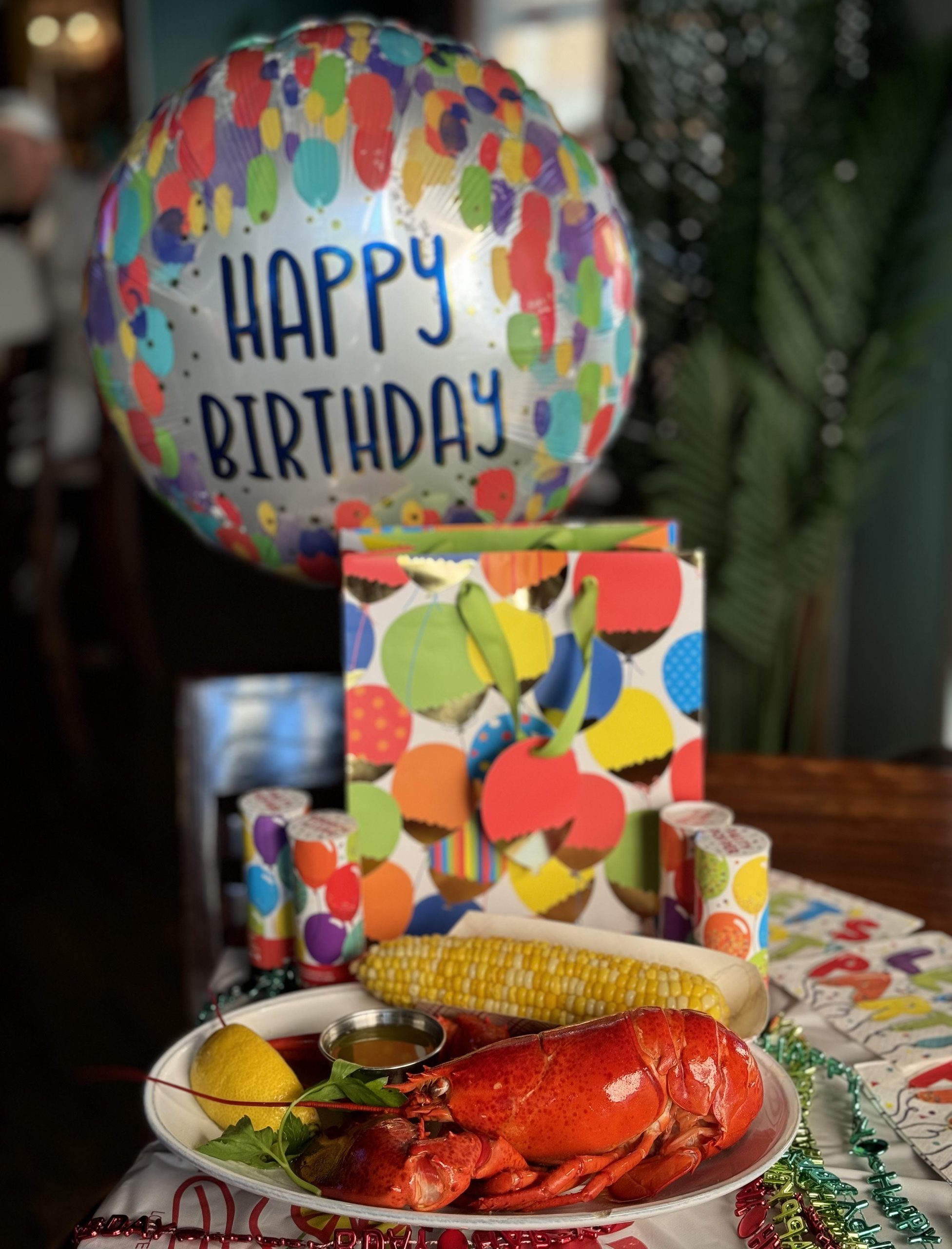 A birthday table spread at the Shack